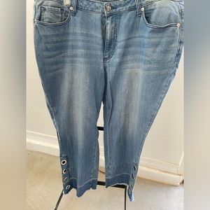 Frayed hem & 3 rivet jeans - Nordstrom